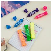 Текстовыделитель двусторонний MESHU «Candy» мини, ассорти, неоновые цвета, 2/4мм