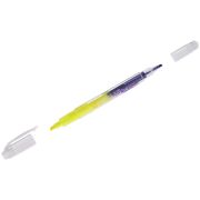 Текстовыделитель двухсторонний Crown «Multi Hi-Lighter Twin» желтый/фиолетовый, 3/2мм