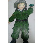 Плакат фигурный «Танкист»