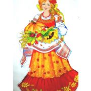 Плакат фигурный «Девушка-весна»