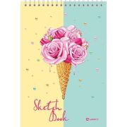 СКЕТЧБУК SWEET LIFE, А5, 30 Л.,120 Г/М2, МЕТАЛЛИЗИРОВАННЫЙ КАРТОН, ТВЕРДАЯ ПОДЛОЖКА, СПИРАЛЬ СВЕРХУ