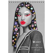 СКЕТЧБУК POP-ART А5, 20 Л.,160 Г/М2, МЕТАЛЛ.КАРТОН, ЧЕРНАЯ И БЕЛАЯ БУМАГА, ТВЕРДАЯ ПОДЛОЖКА, СПИРАЛЬ СВЕРХУ