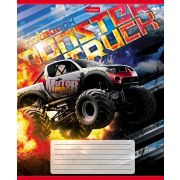 Тетрадь 24л А5ф клетка 60-65г/кв.м на скобе скругл.углы серия -MonsterTruck-