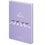 Блокнот А5 134х206 мм, 80 л., твердый, клетка, выборочный лак, STAFF, «Beagles», 114424