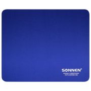 Коврик для мыши SONNEN «BLUE», резина + ткань, 220х180х3 мм, 513308