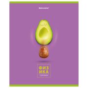 Тетрадь предметная «AVOCADO» 48 л., глянцевый лак, ФИЗИКА, клетка, BRAUBERG, 404283