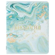 Тетрадь предметная «PASTEL» 48 л., SoftTouch, фольга, БИОЛОГИЯ, клетка, BRAUBERG, 404312