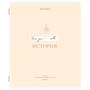Тетрадь предметная CREATIVE 48 л., обложка картон, ИСТОРИЯ, клетка, подсказ, BRAUBERG, 405116
