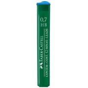 Грифели для механических карандашей Faber-Castell «Polymer», 12шт., 0,7мм, HB