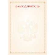 Благодарность эконом с госсимволикой