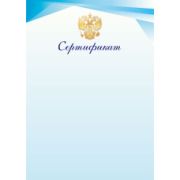 Сертификат эконом с госсимволикой