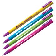 Ручка гелевая Berlingo «Color Stick» черная, 0,5мм, корпус ассорти