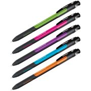 Ручка шариковая Berlingo «Color Zone stick» синяя, 0,7мм, прорезиненный корпус ассорти