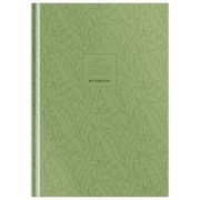 Бизнес-блокнот А5, 80л., OfficeSpace «Моноколор. Green leaves», матовая ламинация, выб. лак