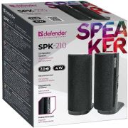 Колонки Defender 2.0 SPK-210 2.0 2x2 Вт, 3,5-мм джек, 220В, раз.для наушник 65210