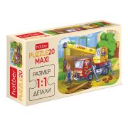 ПАЗЛЫ-ИГРА 20 элементов А5ф 230Х165мм MAXI-Автокран Силач-