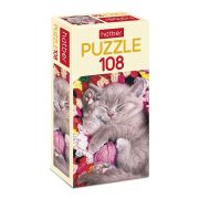 ПАЗЛЫ-ИГРА 108 элементов А4ф 210х300мм -Котиков много не бывает-