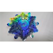 Плакат фигурный 17см Снежинка глянц лам метализ Мир открыток 7-75-5016А