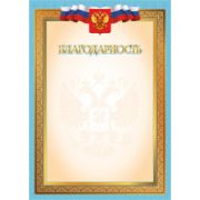 Благодарность эконом с госсимволикой