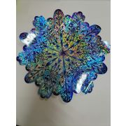 Плакат фигурный 25см Снежинка глянц лам метализ Мир открыток 7-75-5016А
