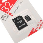Карта памяти 32G Smart buy Micro SD + (адаптер SD) Class 10