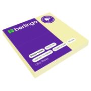 Самоклеящийся блок Berlingo «Ultra Sticky», 75*75мм, 100л., пастель, желтый