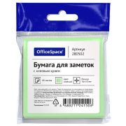 OfficeSpace Блок самоклеящийся 76х76 мм, 80 листов  зелeный