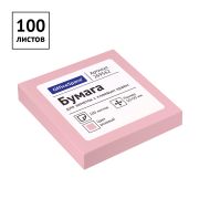 Самоклеящийся блок OfficeSpace 50*50мм, 100л, розовый