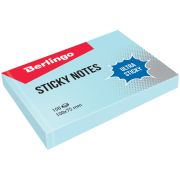 Самоклеящийся блок Berlingo «Ultra Sticky», 100*75мм, 100л, пастель, голубой