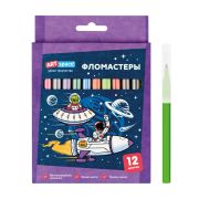Фломастеры ArtSpace «Космос», 12цв., картон, смываемые, европодвес WP 92294