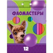 Фломастеры «Альпака», 12 цветов