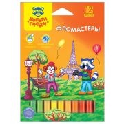 Мульти-Пульти Набор фломастеров Енот во Франции (WP_10716), 12 шт.