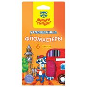 Мульти-Пульти Набор фломастеров Енот в Англии 6 ЦВ