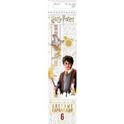 Карандаши цветные «VK» 6 цв. -Гарри Поттер- с заточ. в карт.короб. с европодвесом