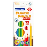Карандаши цветные BRAUBERG PREMIUM, 12 цветов, шестигранные, грифель мягкий 3 мм
