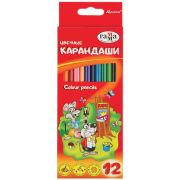ГАММА Карандаши цветные Мультики, 12 цветов (050918_07)