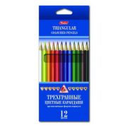 Карандаши цветные трехгранные (12 цветов)