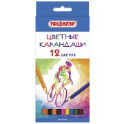 Пифагор Карандаши цветные Быстрее! Выше! Сильнее! 12 цветов
