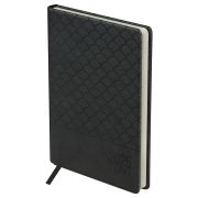 Ежедневник датированный 2025г, А5, 17бл., твердый переплет, кожзам, BG «Pattern. Graphite», темно-се