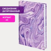 Ежедневник датированный 2024 145х215 мм, А5, STAFF, ламинированная обложка, Blur