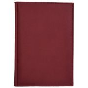 ЕЖЕДНЕВНИК НЕДАТИРОВАННЫЙ LAMARK VELVET A5 БОРДОВЫЙ, 256 СТР., ИСКУССТВЕННАЯ КОЖА, БЕЛЫЙ БЛОК, ЛЯССЕ