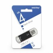 USB флеш-диск 04 Gb Smart Buy V-cut Black