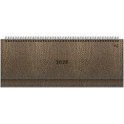 Планинг датированный 2025г., 64л., 330*130мм, кож.зам, BG «Python Dark khaki»