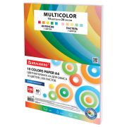 Бумага цветная 10 цветов BRAUBERG «MULTICOLOR», А4, 80 г/м2, 200 л. (10 цветов x 20 листов)