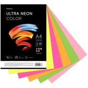 Бумага цветная OfficeSpace «Ultra Neon Color», А4, 75г/м², 100л., (5 цветов)