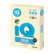 Бумага цветная IQ color, А4, 80 г/м2, 100 л., пастель, ванильная, BE66
