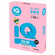 Бумага цветная IQ color, А4, 80 г/м2, 100 л., пастель, розовый фламинго, OPI74